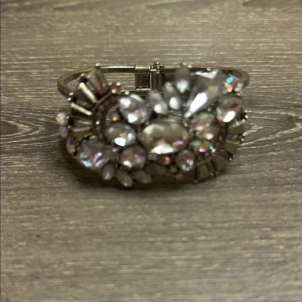 Chloe + Isabel Silver and White Bracelet with Intricate Design